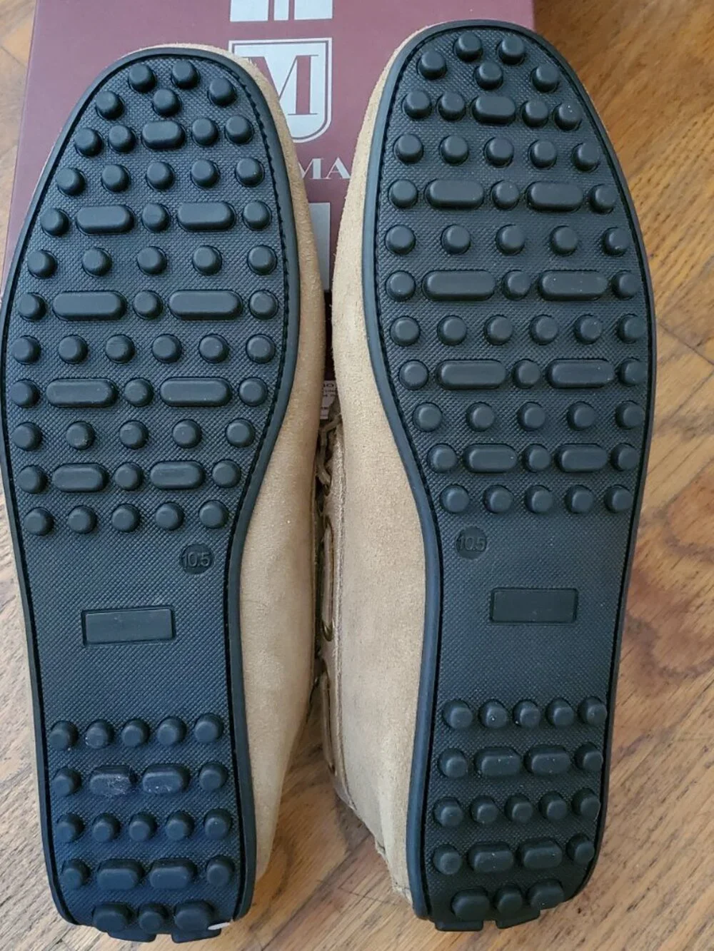 NIB Bruno Magli Men's Tino Tan Driving Shoes